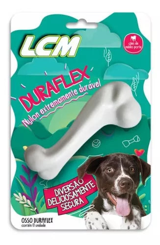 Brinquedo LCM Ossinho de Nylon Duraflex Branco M