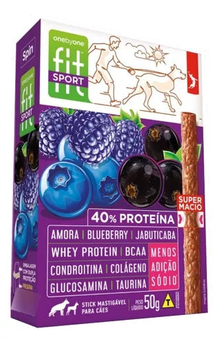 Petisco Cão Spin Fit Sport Amora/blueberry/jabut. 50g Full