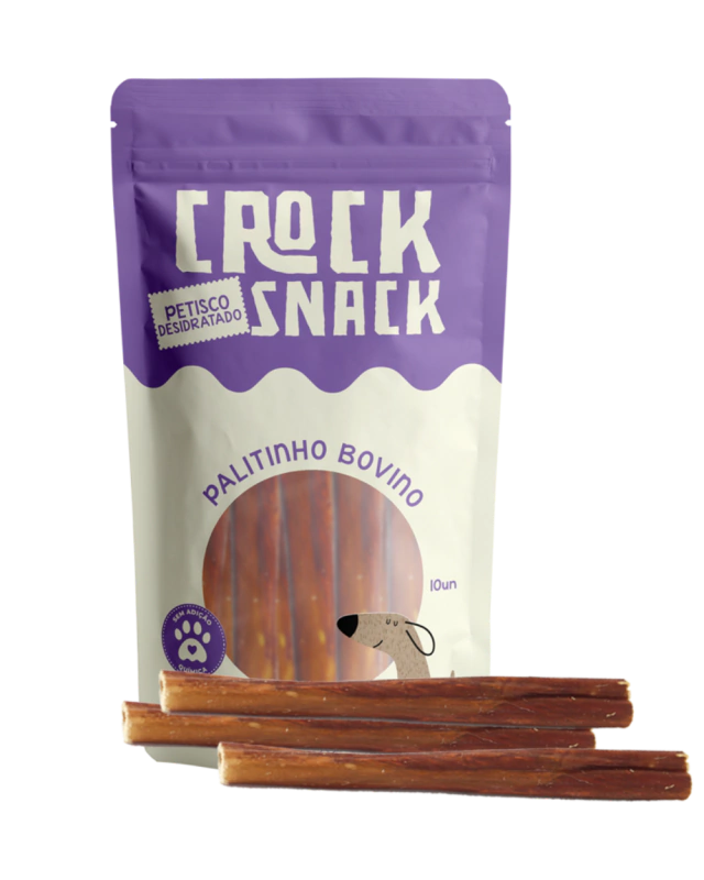 CrockSnack Palitinho - Esôfago Bovino Desidratado 10un