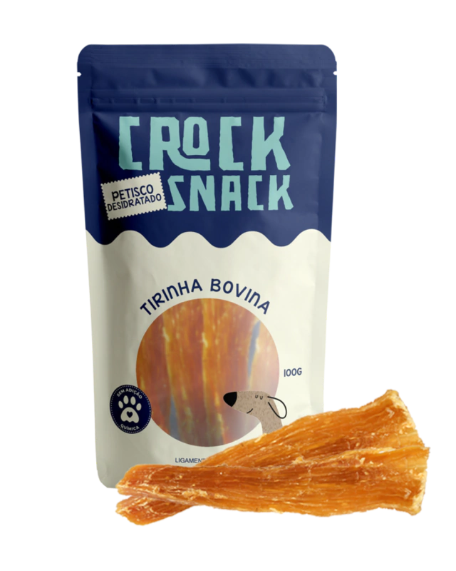 CrockSnack Tirinha - Ligamento Bovino Desidratado 100g