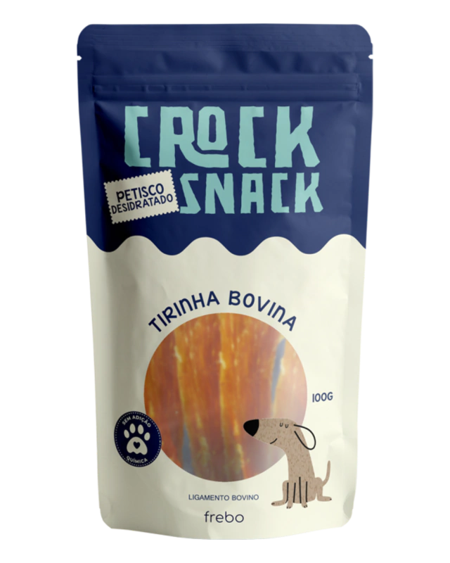 CrockSnack Tirinha - Ligamento Bovino Desidratado 100g