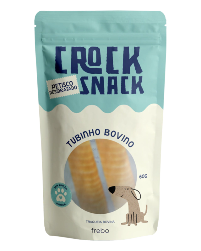 CrockSnack Tubinho - Traqueia Bovina Desidratada 60g